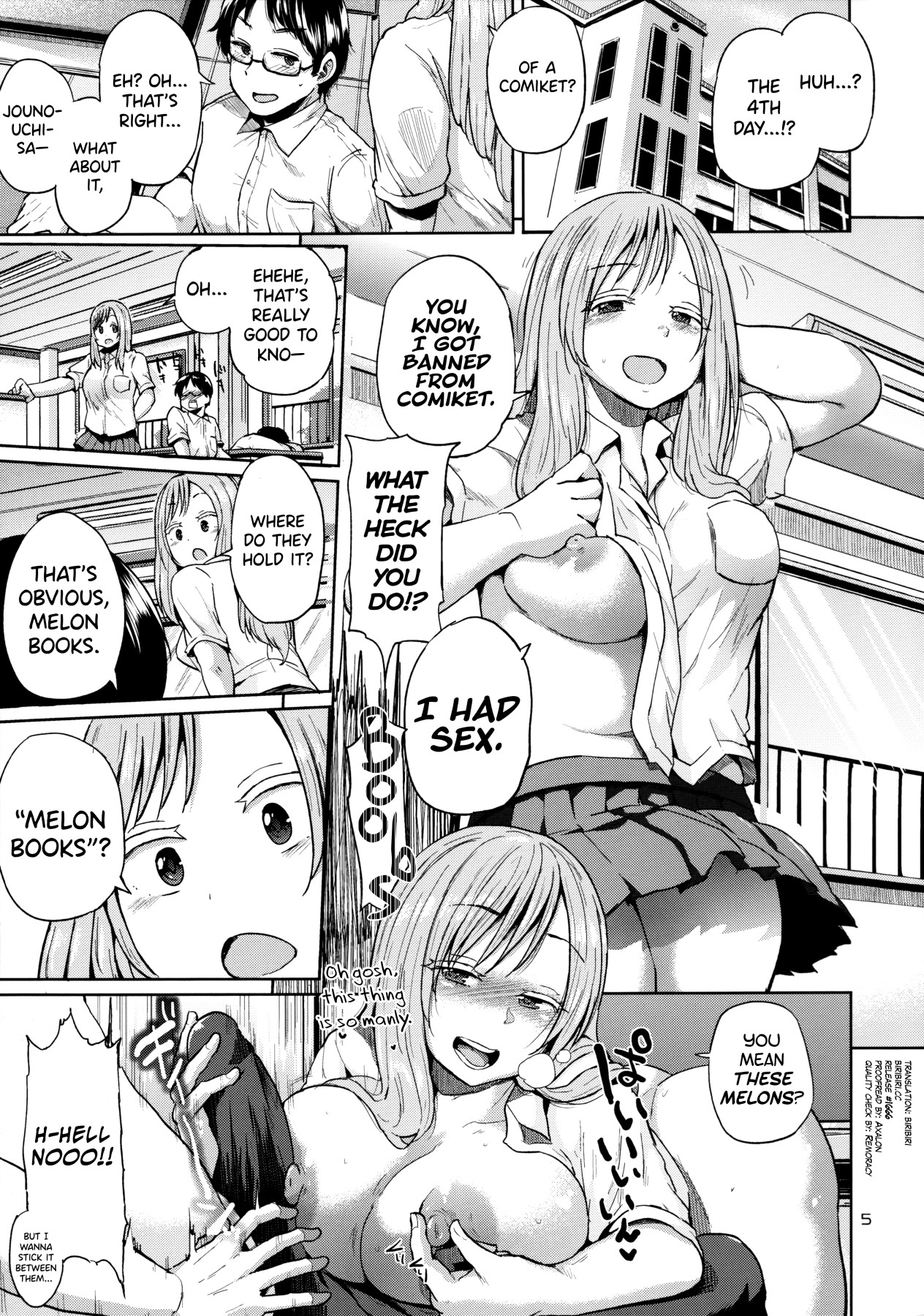 Hentai Manga Comic-Girls Who Aren't Even Otaku Came To Have Fun On The 4th Day of Comiket In Melon-Read-4